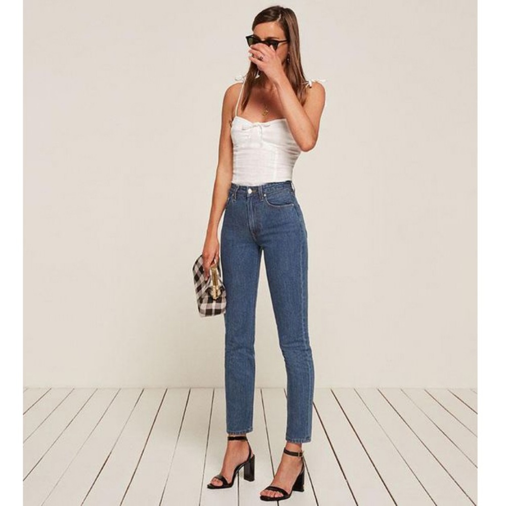 New Reformation High Cigarette Indian Wash Size 25